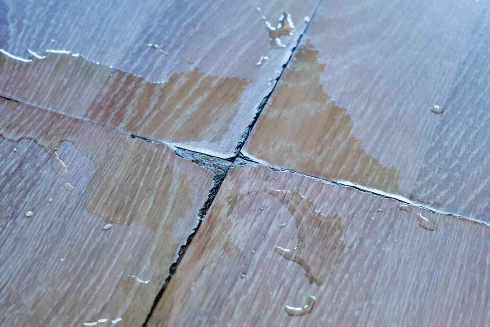 Water-saturated structure requiring professional drying