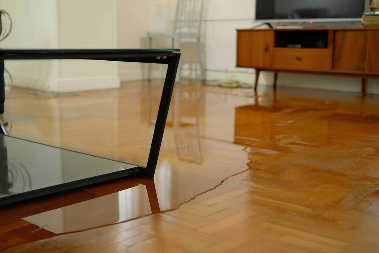 Emergency water damage flooding in a residential property